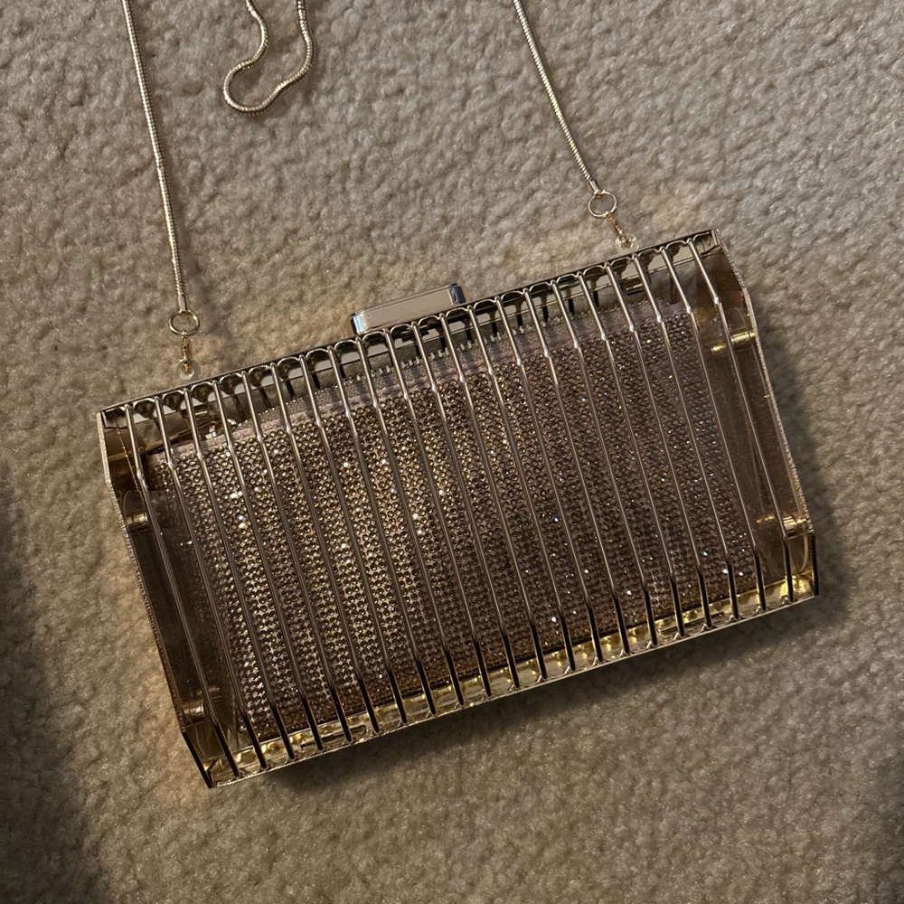 Elegant Gold Clutch Bag